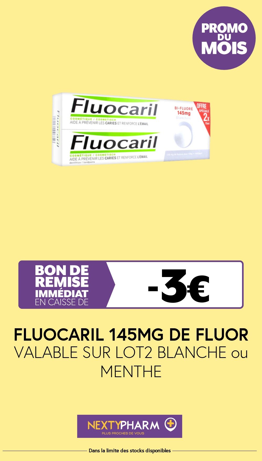Nos promotions - Pharmacie Tolbiac VALABLE SUR LOT2 BLANCHE ou MENTHE