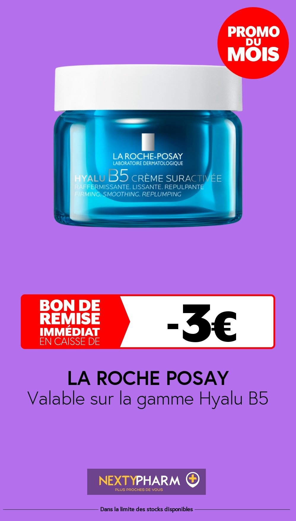 Nos promotions - Pharmacie Tolbiac Valable sur la gamme Hyalu B5 Copie