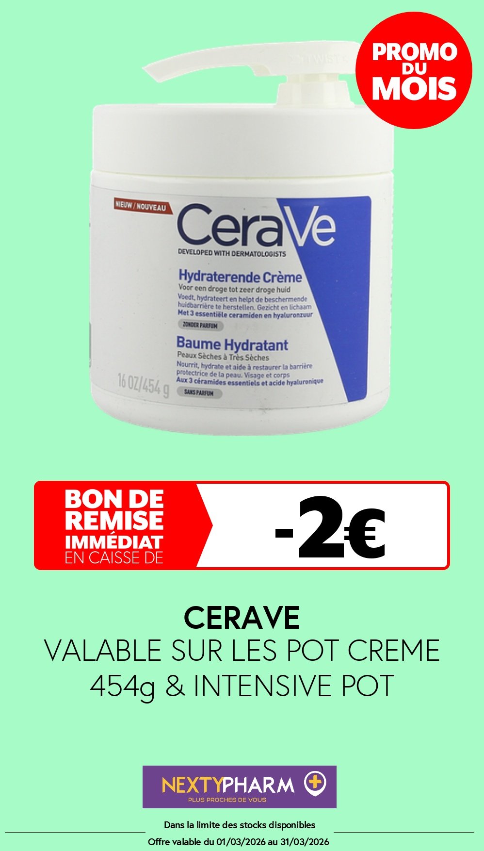 Nos promotions - Pharmacie Tolbiac Valable sur les laits baumes et Gamme Intensi