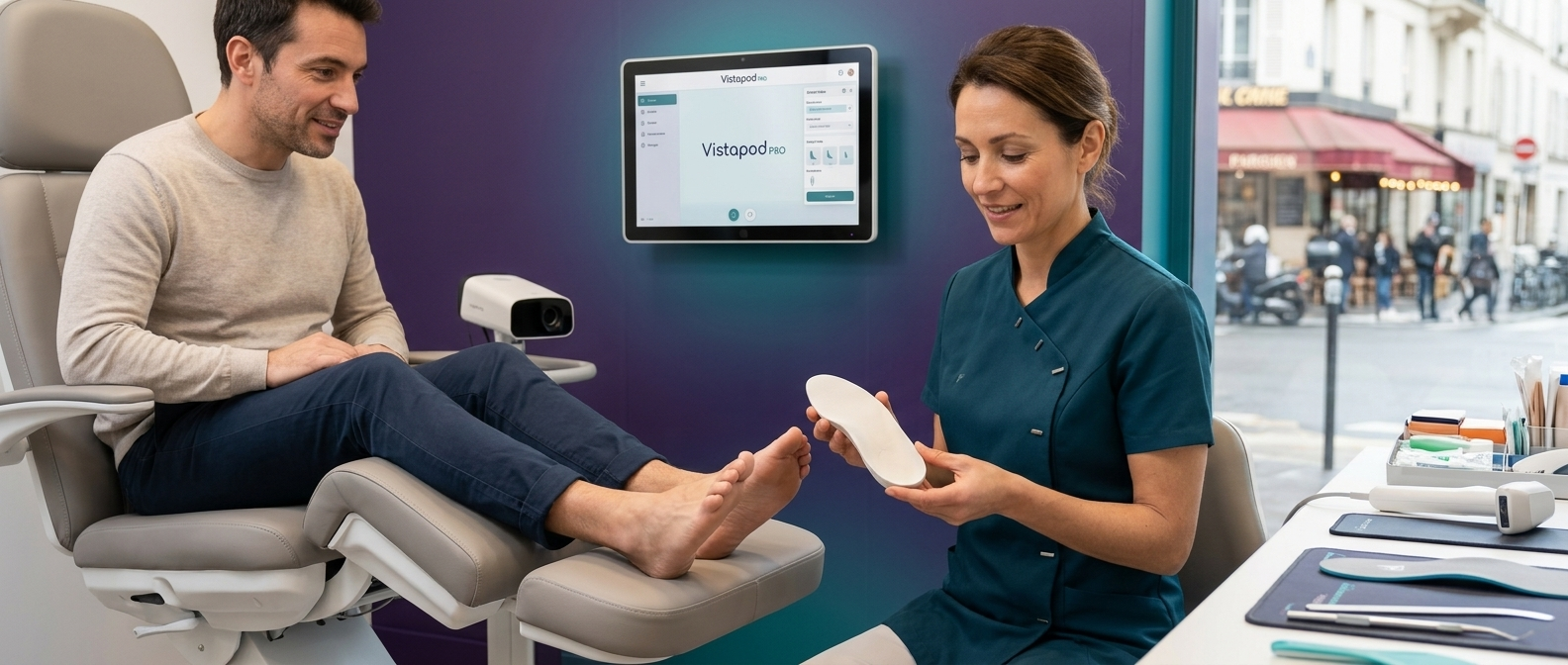 Semelles orthopédiques Vistapod - Pharmacie Tolbiac Nextypharm Paris 13